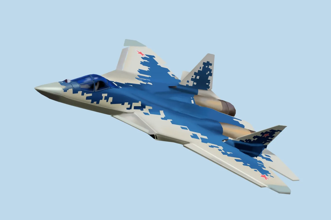 The,Most,Advanced,Fighter,Of,Russian,Federation.,Sukhoi,Su,57