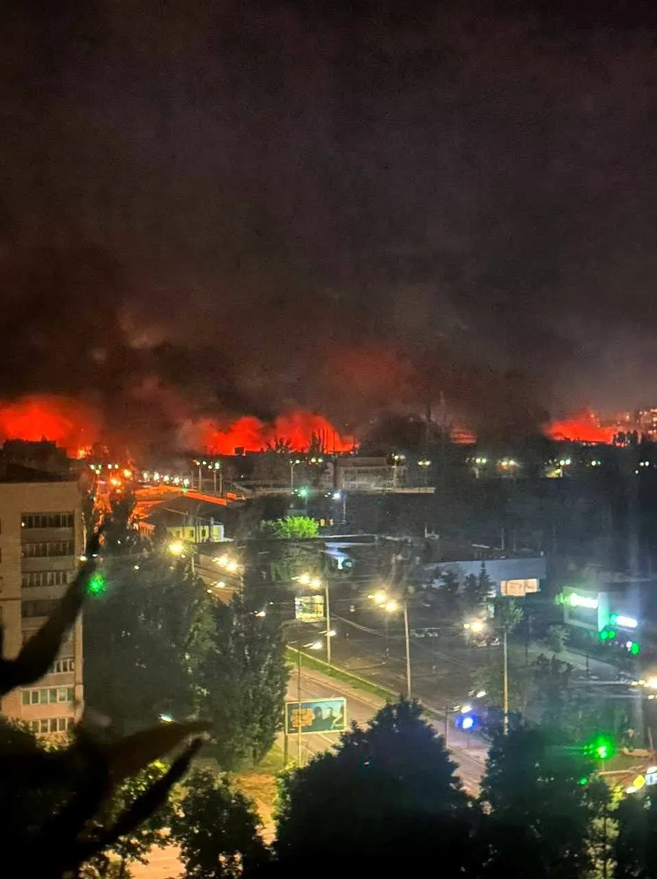 Łuny widziane z Kijowa