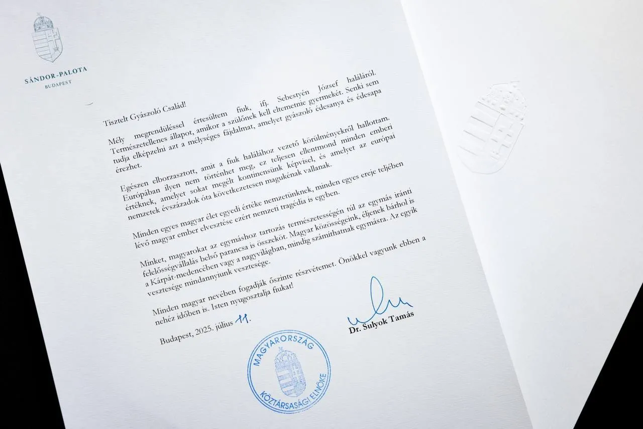 List prezydenta Węgier