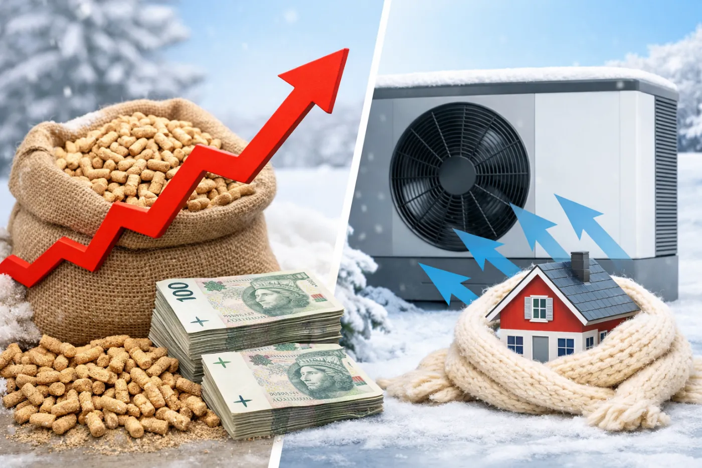 Rachunki grozy 2026! Pellet dwa razy droższy od pomp ciepła. Eksperci wyliczyli, ile tracisz każdego miesiąca.