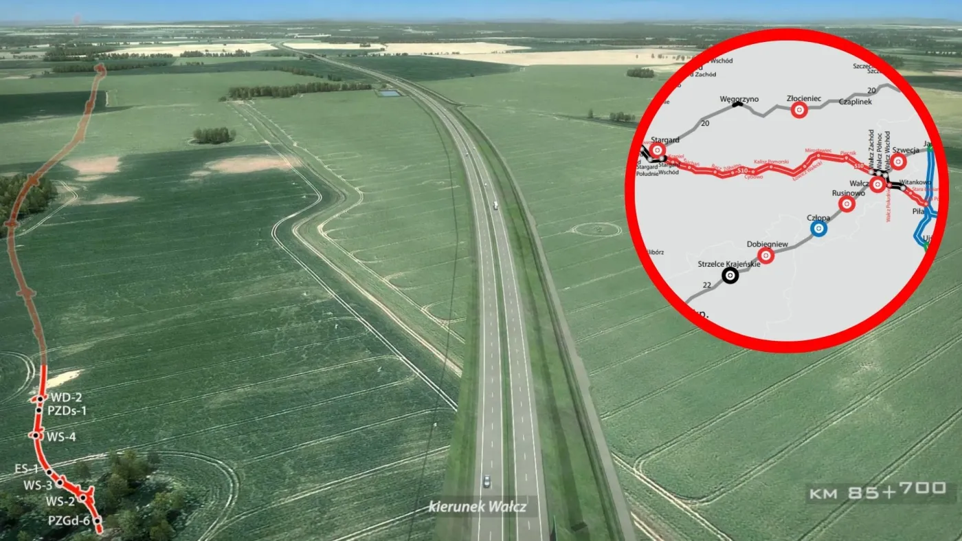 Wizualizacja drogi S10