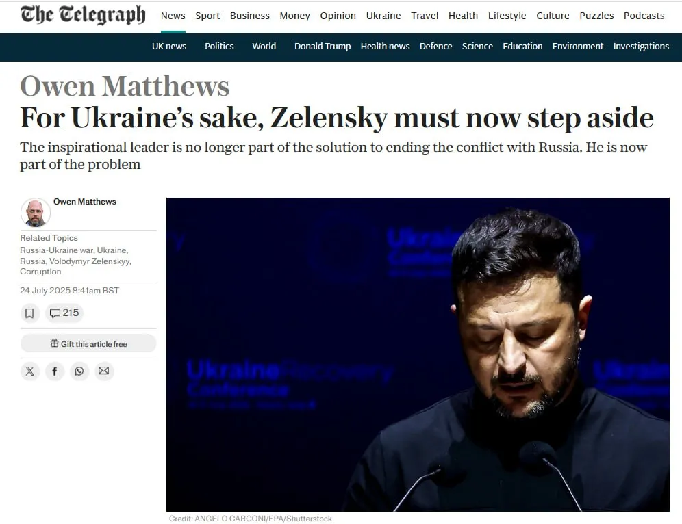 Tytuł z The Telegraph