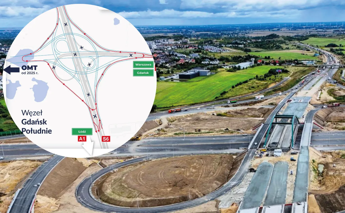 Obwodnica Trójmiasta. Wiadomo, kiedy koniec prac na kluczowym węźle [MAPA]