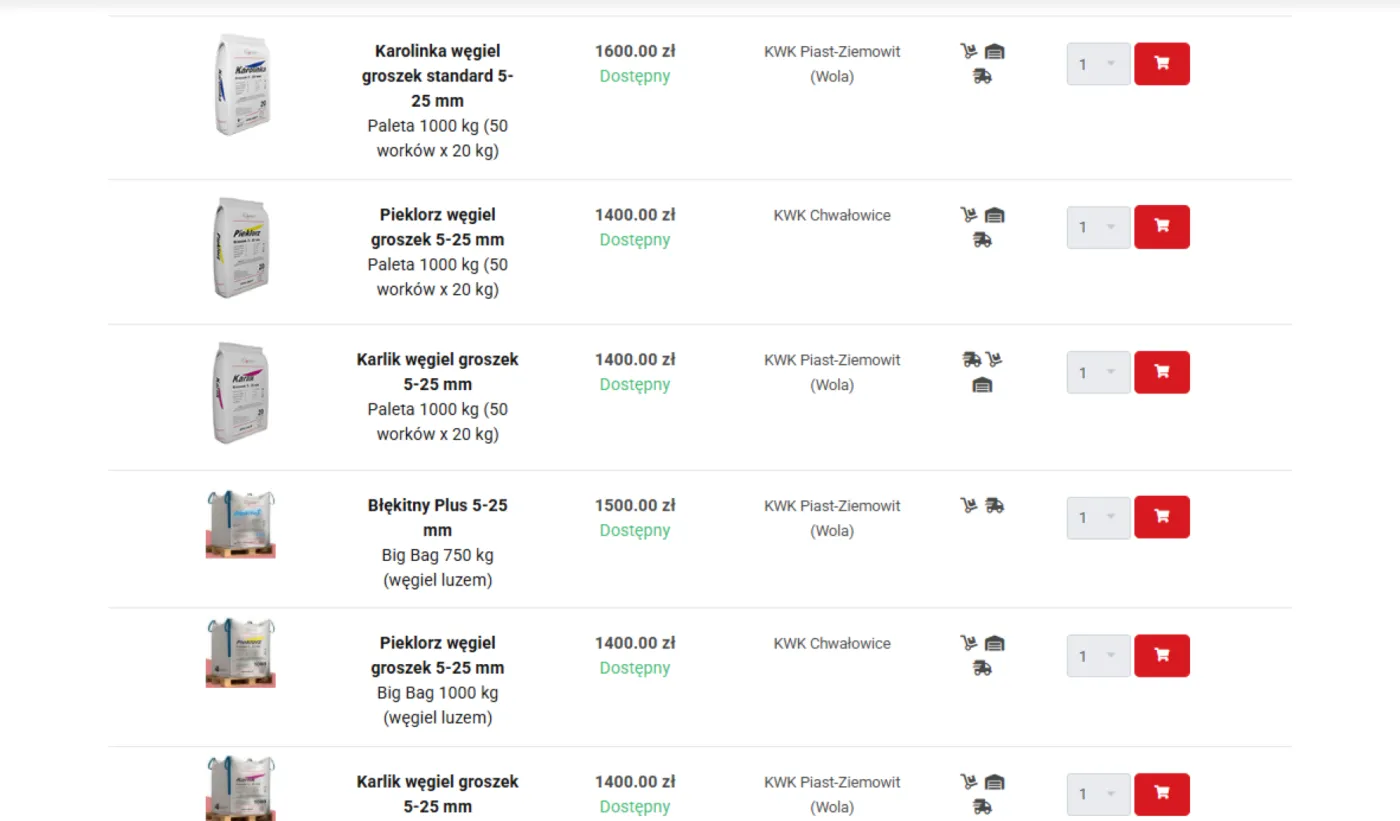 Ceny węgla w sklepie PGG w październiku 2025. Sprawdź aktualny cennik. Jak kupić węgiel w sklepie internetowym PGG?