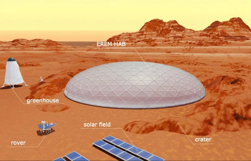 Polacy zaprezentują makietę kapsuły, w której mogliby mieszkać pierwsi osadnicy na Marsie