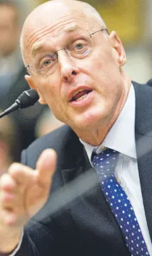 Henry Paulsen, sekretarz stanu USA, przygotował plan wpompowania w amerykański system finansowy 700 mld dol. państwowej pomocy. Od kilku dni trwają spory w Kongresie