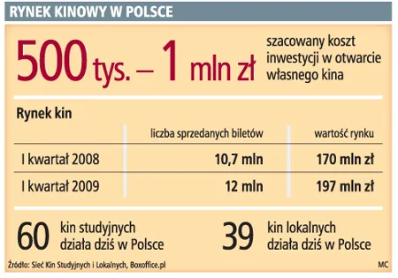 Na własne kino trzeba minimum 500 tys. zł