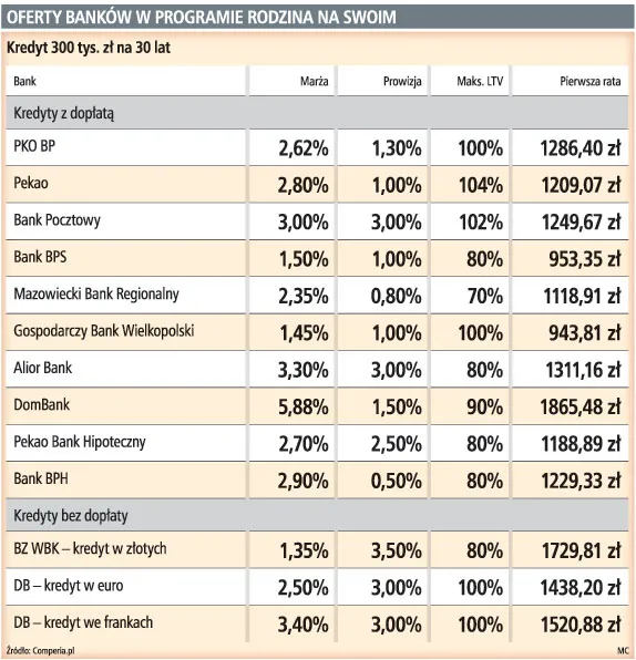 Kredyt z państwową pomocą może nas drogo kosztować
