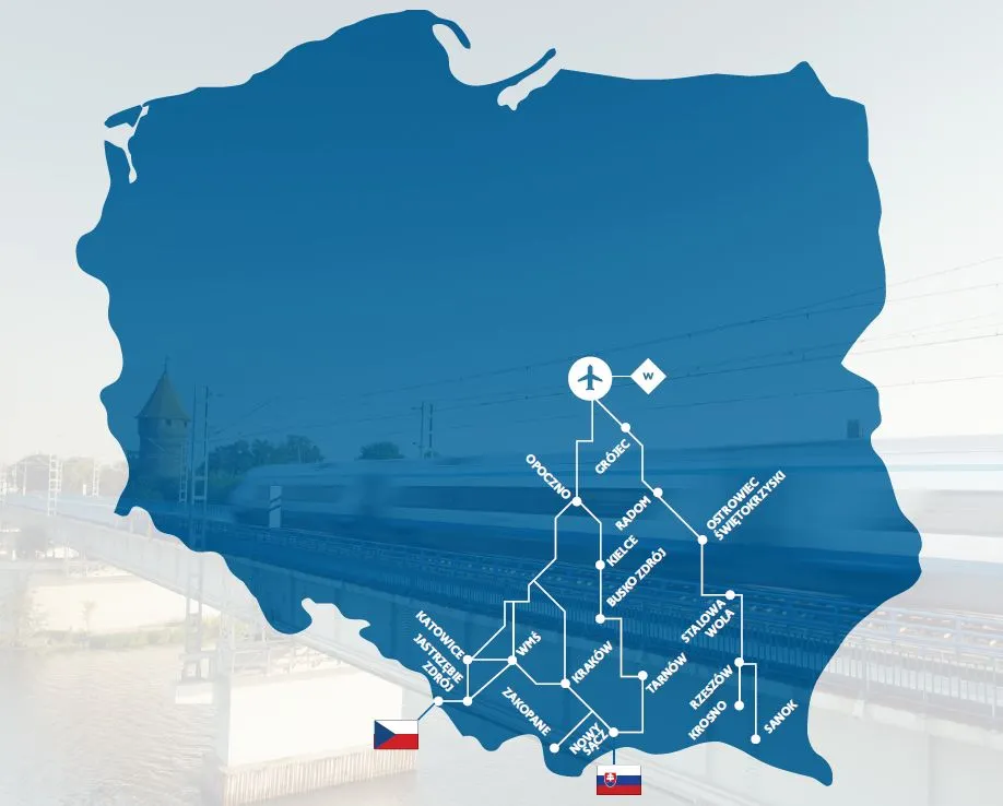 Szprychy nr 6 i 7 (Podkarpacie, Świętokrzyskie, Małopolska i Śląsk)