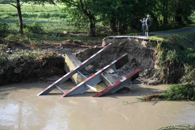 Zalania i podtopienia na Podkarpaciu. Najtrudniejsza sytuacja w powiecie jasielskim