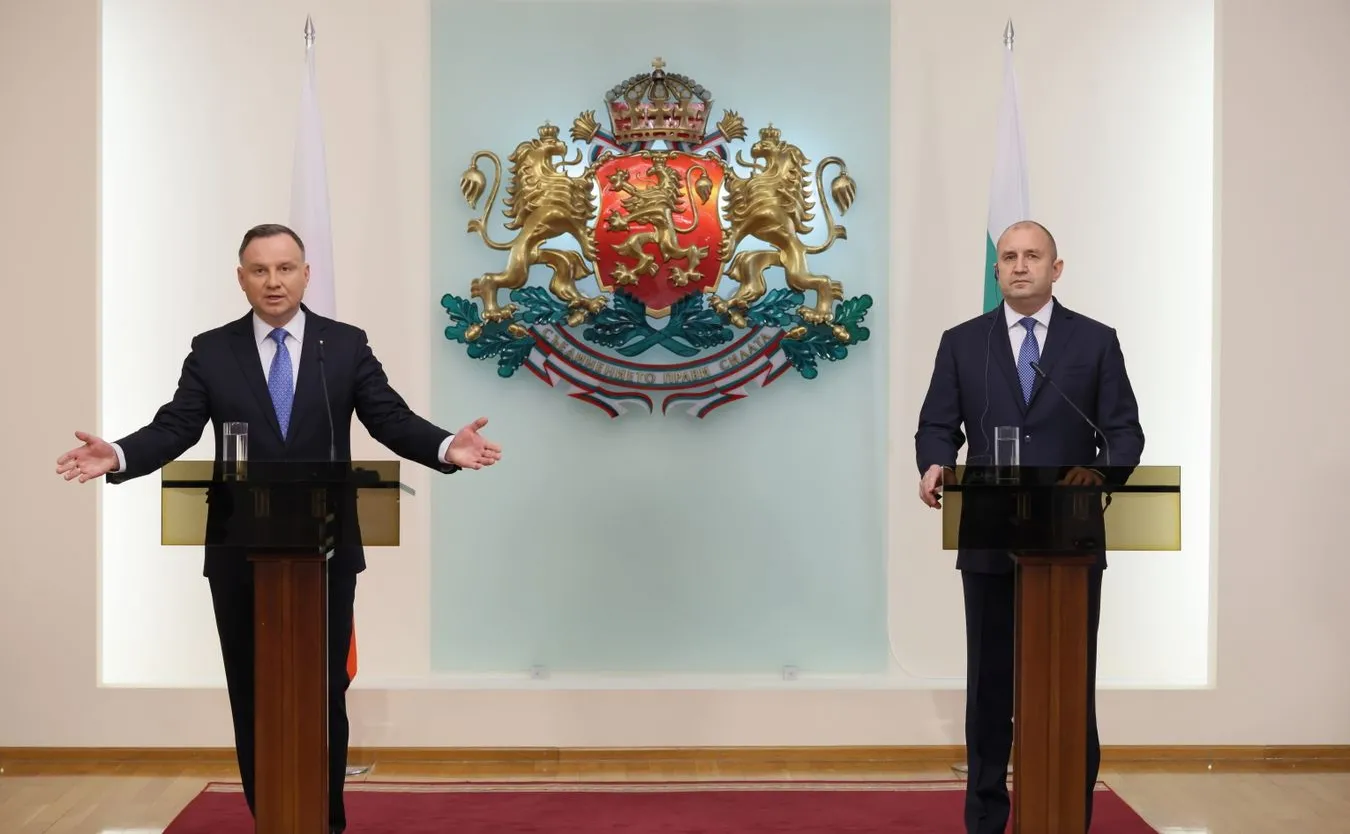 Spotkanie prezydentów Polski i Bułgarii. Duda: Rosyjska armia zachowuje się jak niemieckie SS
