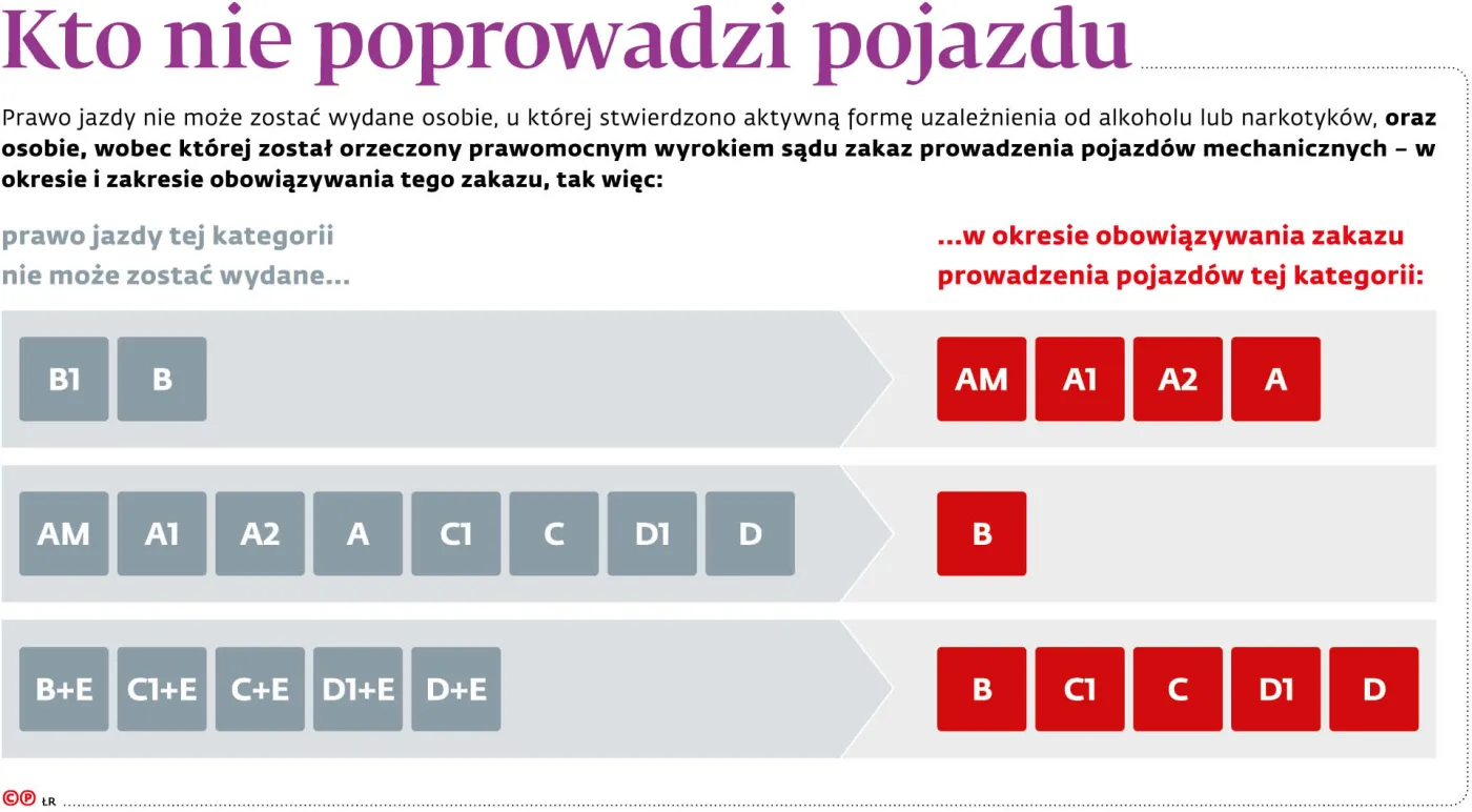 Podwójne karanie kierowców. Sąd zabiera prawo jazdy na jedną kategorię, a starosta na pozostałe