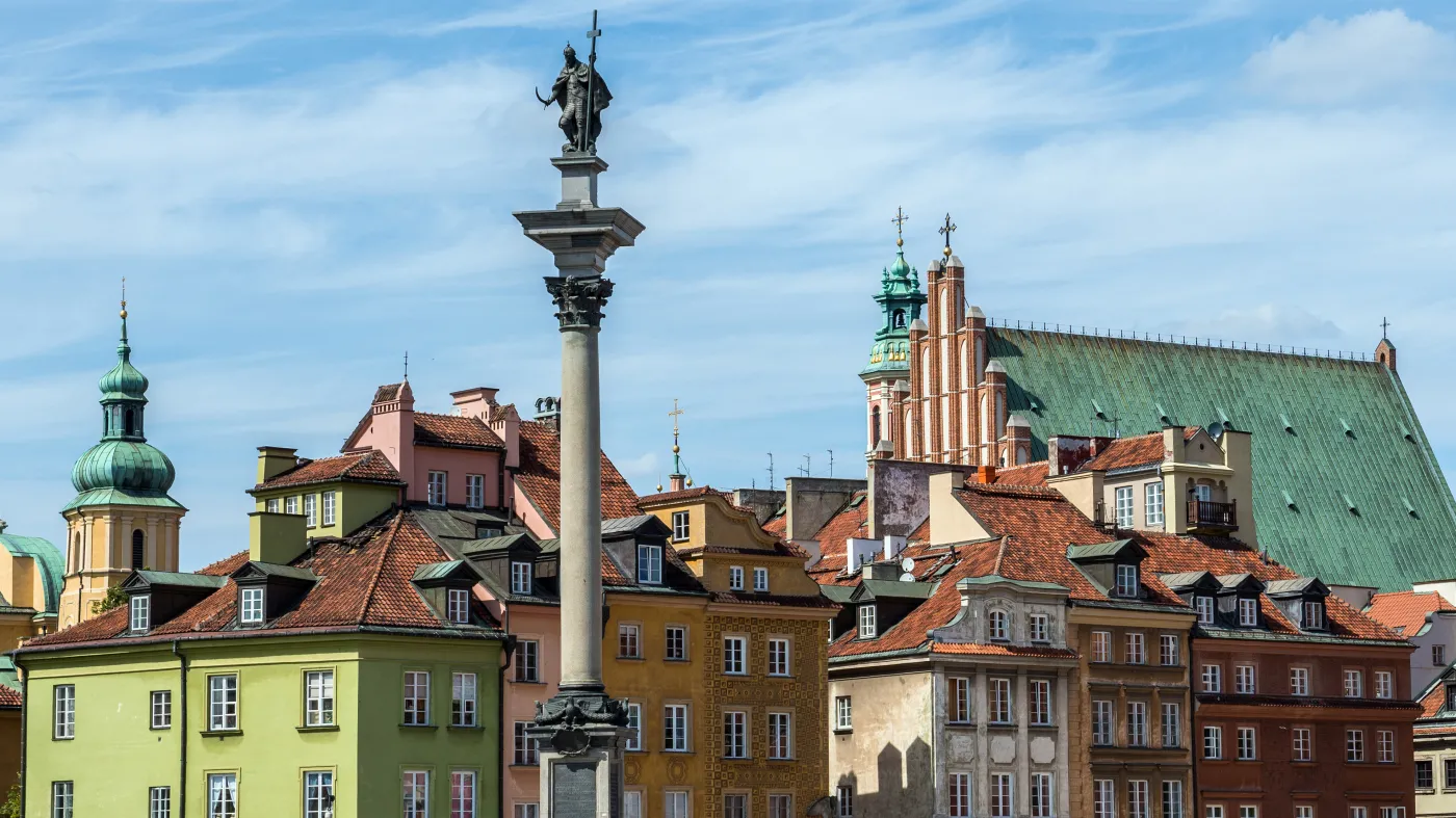 Warszawa Stare Miasto Starówka Kolumna Zygmunta Plac Zamkowy