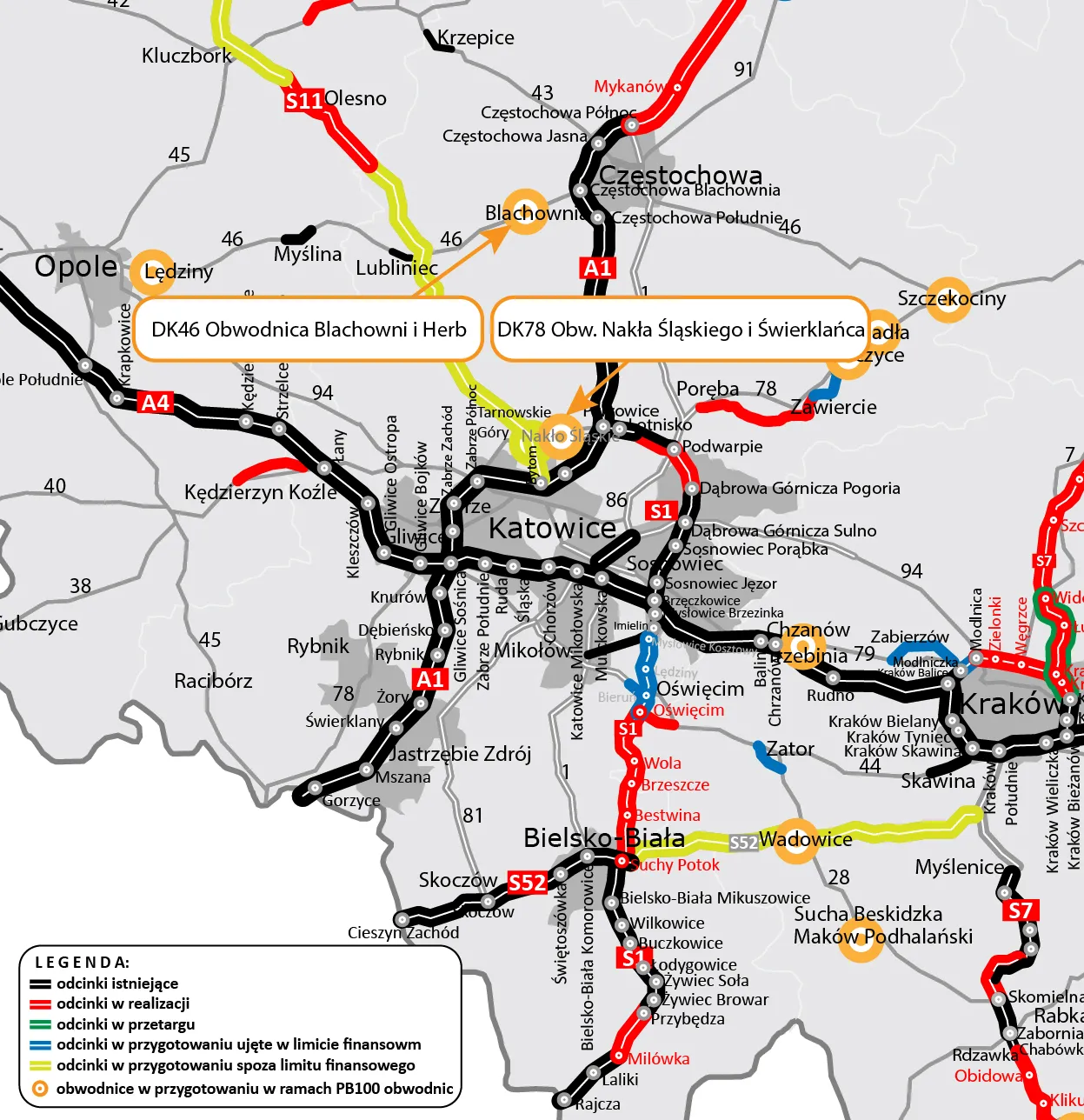 Budowa obwodnicy Blachowni i Herb. Umowy na dokumentację podpisane [MAPA]