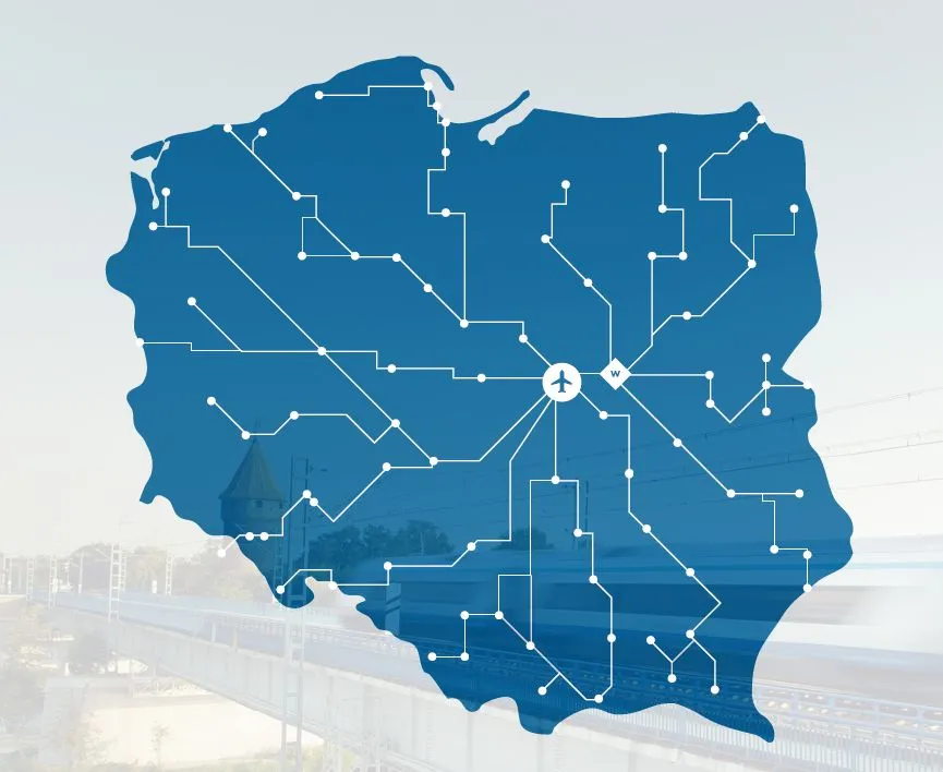 CPK zmieni układ transportowy Polski [MAPA 10 LINII KOLEJOWYCH]