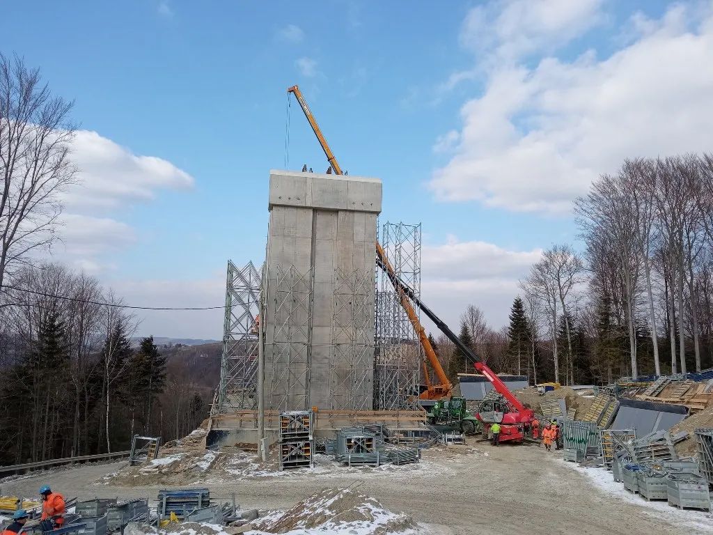 betonowa podpora estakady