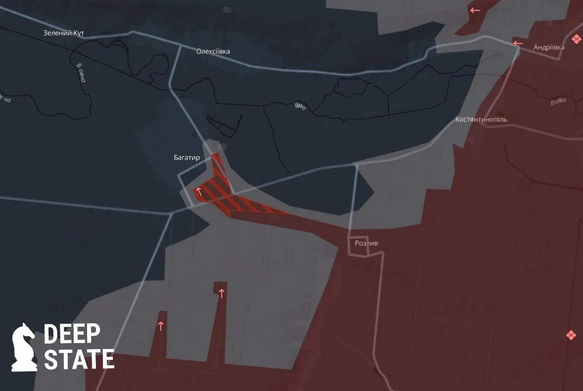 Sytuacja w rejonie Bogatyr