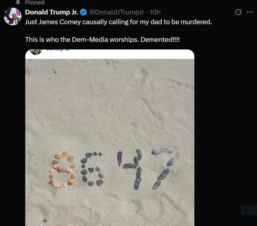 Syn Trumpa jest oburzony