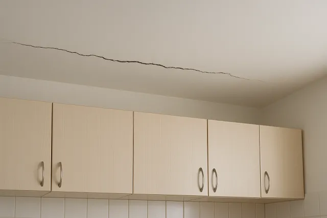 Pęknięcie na suficie? Deweloper będzie musiał je naprawić albo będzie musiał oddać pieniądze