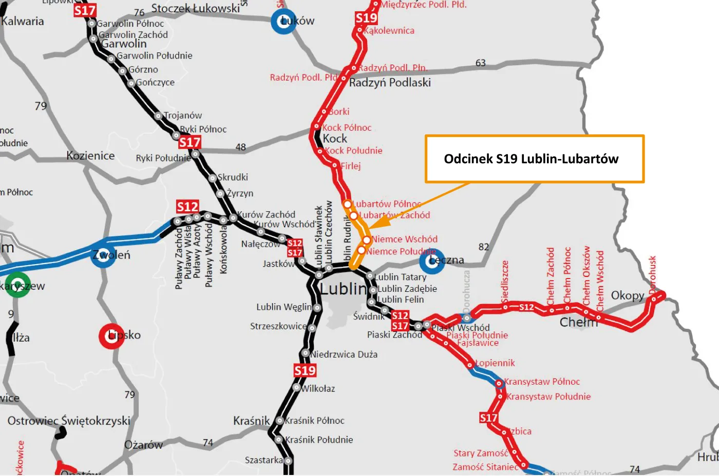 Odcinek S19 Lublin-Lubartów