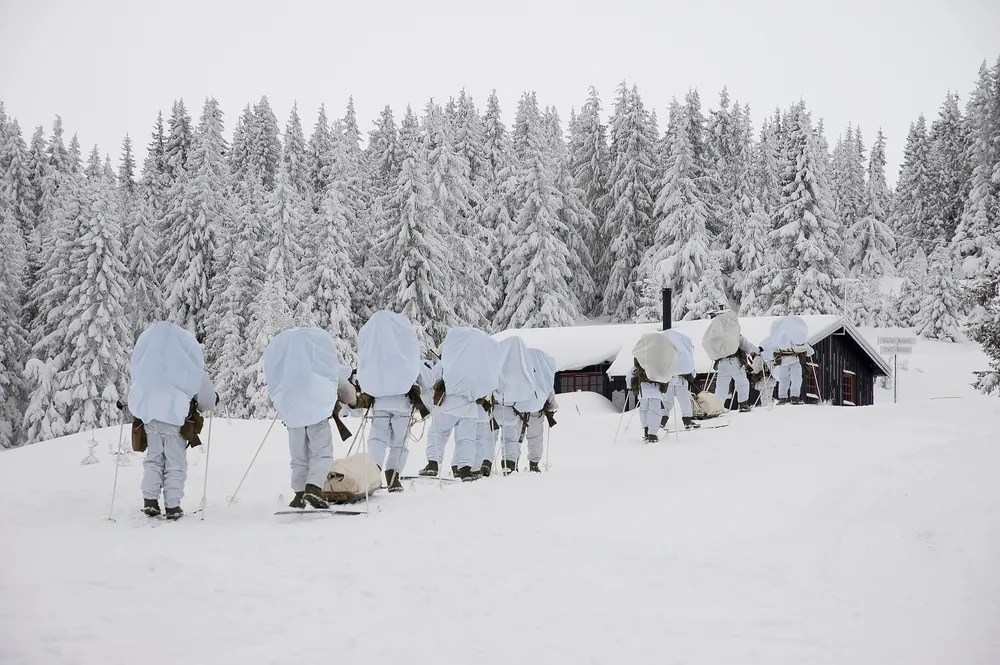 norwegia, żołnierze, granica