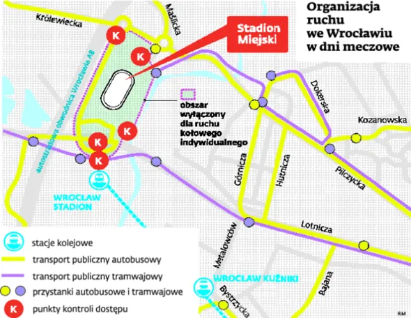 Euro 2012: We Wrocławiu ruch komunikacji miejskiej pójdzie po nowej obwodnicy