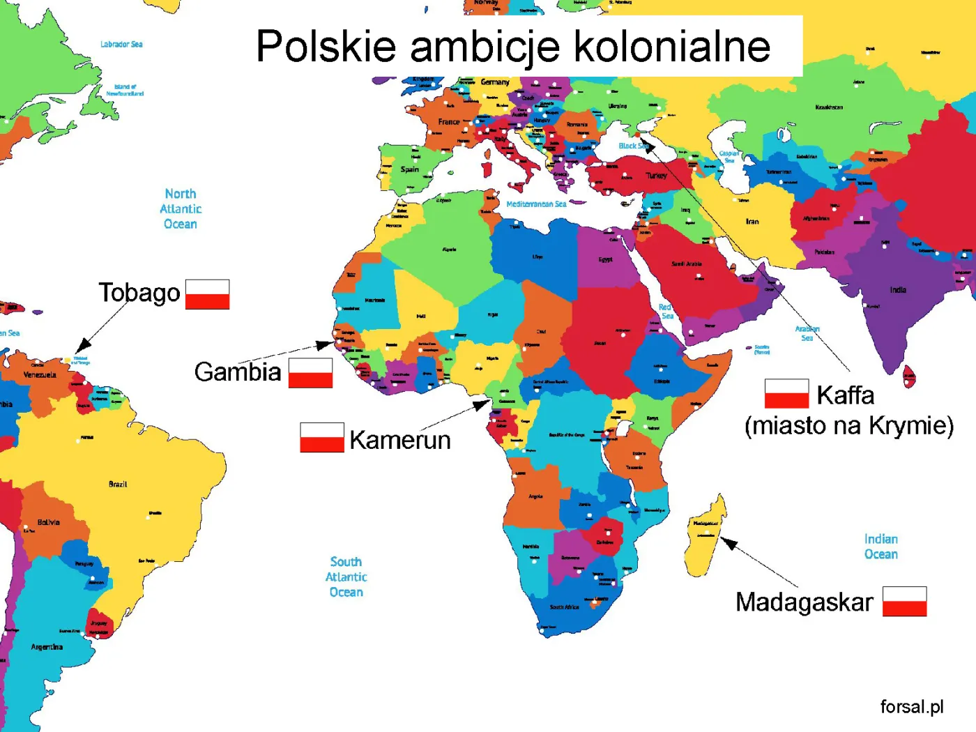 „Polskie kolonie” – zobacz, gdzie Polska mogła zbudować imperium