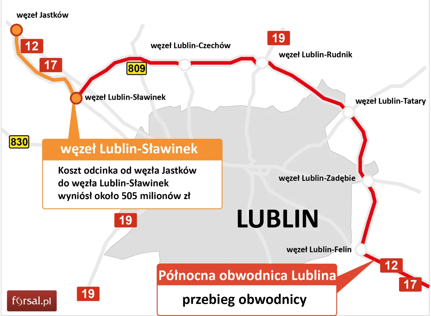 Zobacz potężny węzeł nowej obwodnicy Lublina. Krzyżują się trzy drogi ekspresowe