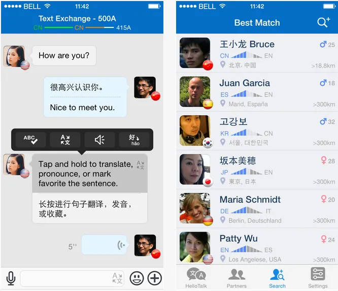 HelloTalk Language Exchange 