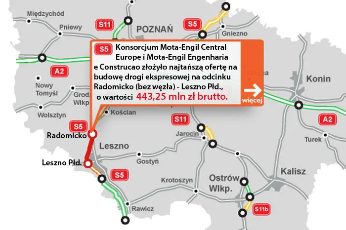 Wiadomo, kto złożył najtańszą ofertę na kolejny odcinek trasy S5 [MAPA]