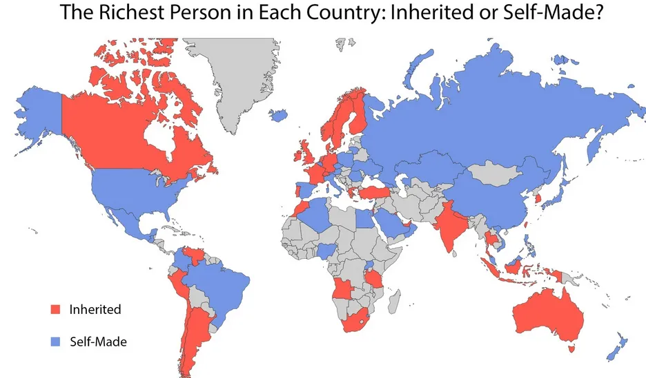 W których krajach najbogatszym najłatwiej dorobić się majątków?