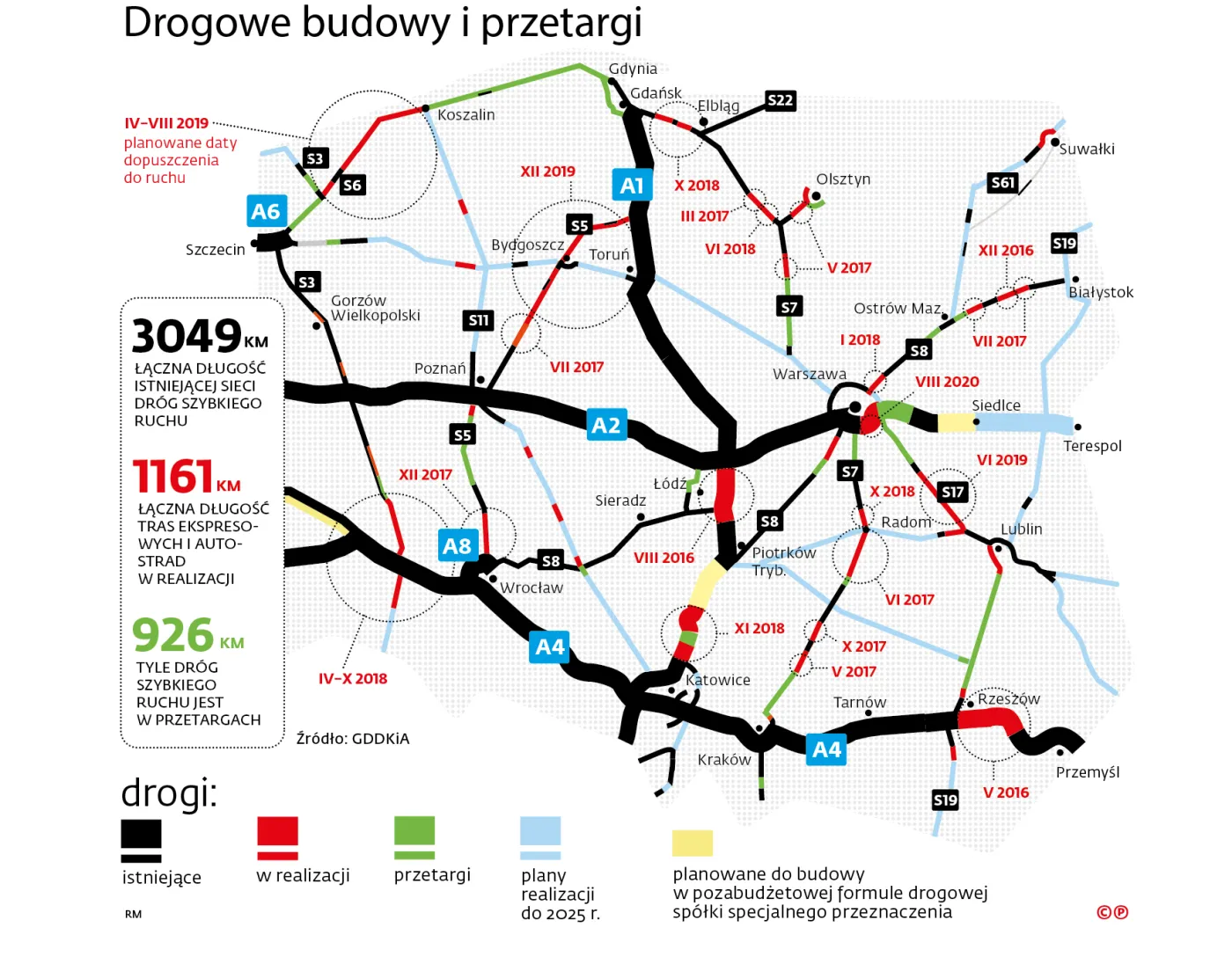 Objedziemy wschód i Wybrzeże. Oto plany budowy dróg na 2016 rok [MAPA]