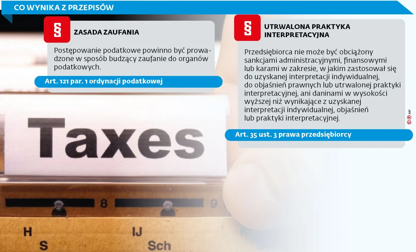 Fiskus nie może zmienić stanowiska ot tak, bo to podważa zaufanie do niego