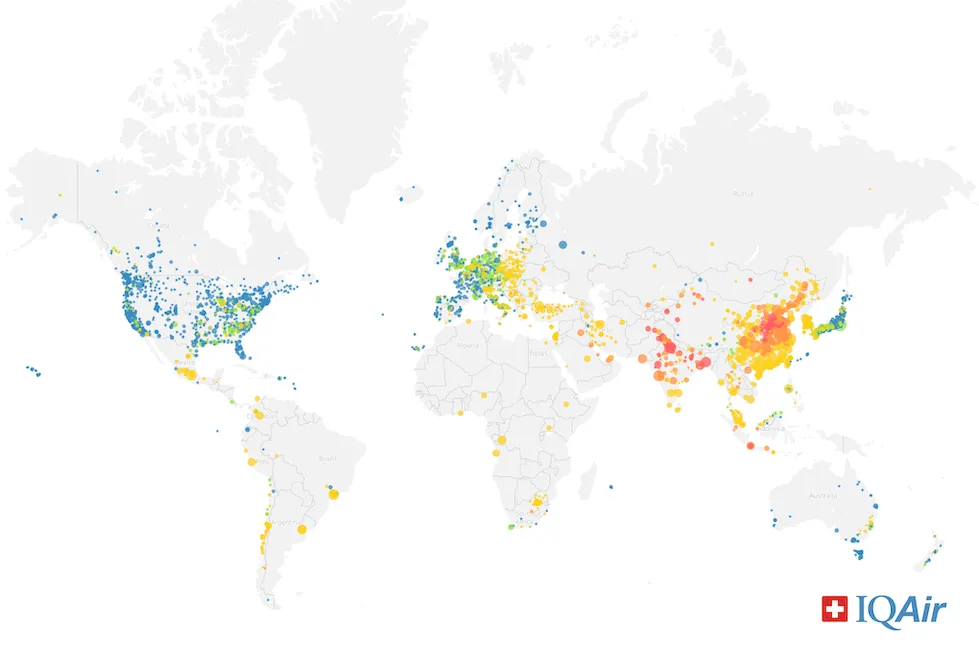 Ranking jakości powietrza na świecie. Oto najbardziej zanieczyszczone miasta