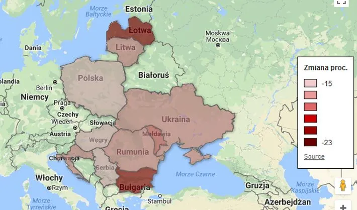 Demograficzna katastrofa w Europie Wschodniej. Polska straci do 2050 roku 15 proc. populacji
