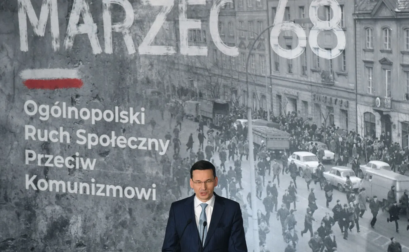 Premier Morawiecki: Marzec '68 jest dla mnie symbolem drogi do wolności i solidarności