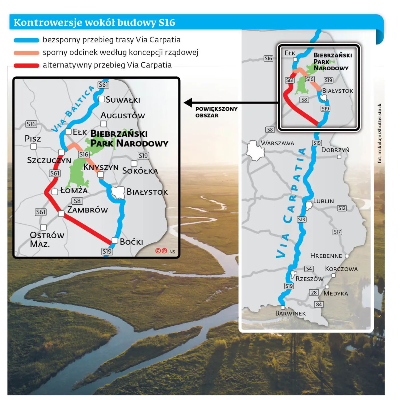 Weto dla trasy Via Carpatia przez Biebrzański Park Narodowy