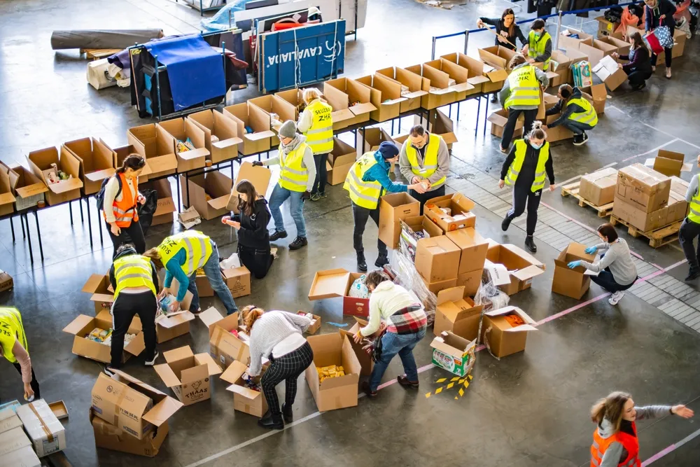 Poznań, marzec 2022. Pomoc humanitarna dla Ukrainy 