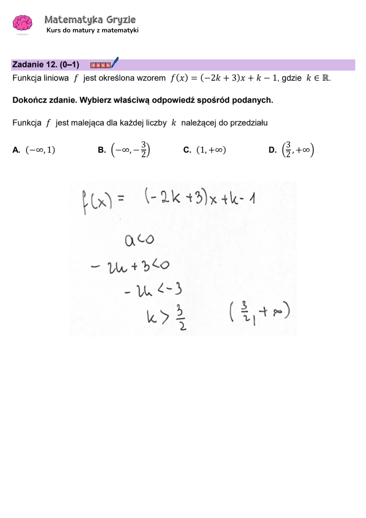 Matura 2024. Matematyka - poziom podstawowy [ARKUSZE CKE i ODPOWIEDZI] 12