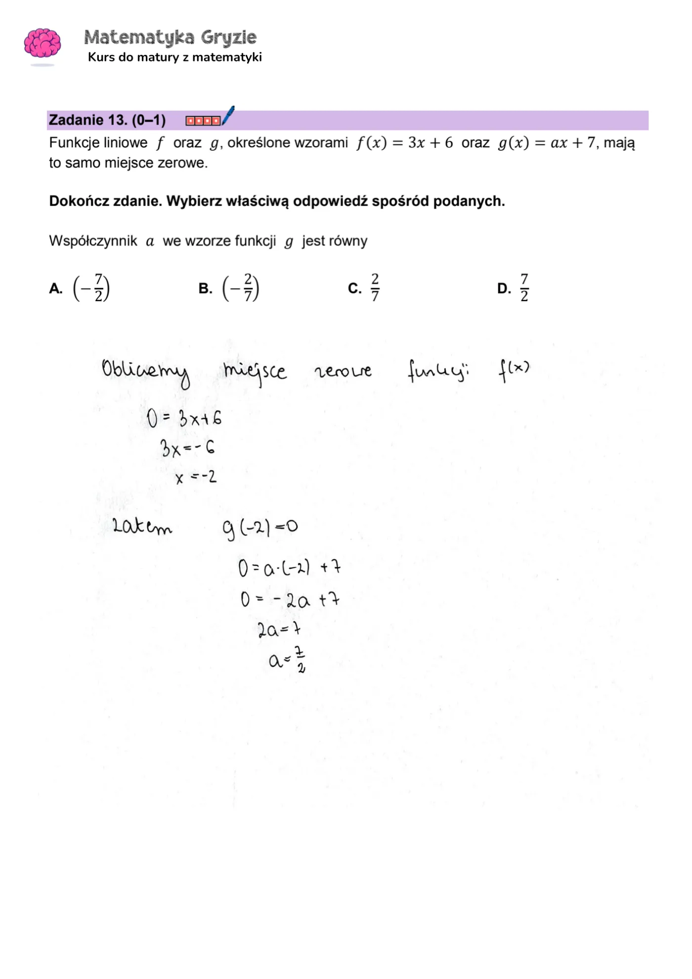 Matura 2024. Matematyka - poziom podstawowy [ARKUSZE CKE i ODPOWIEDZI] 13