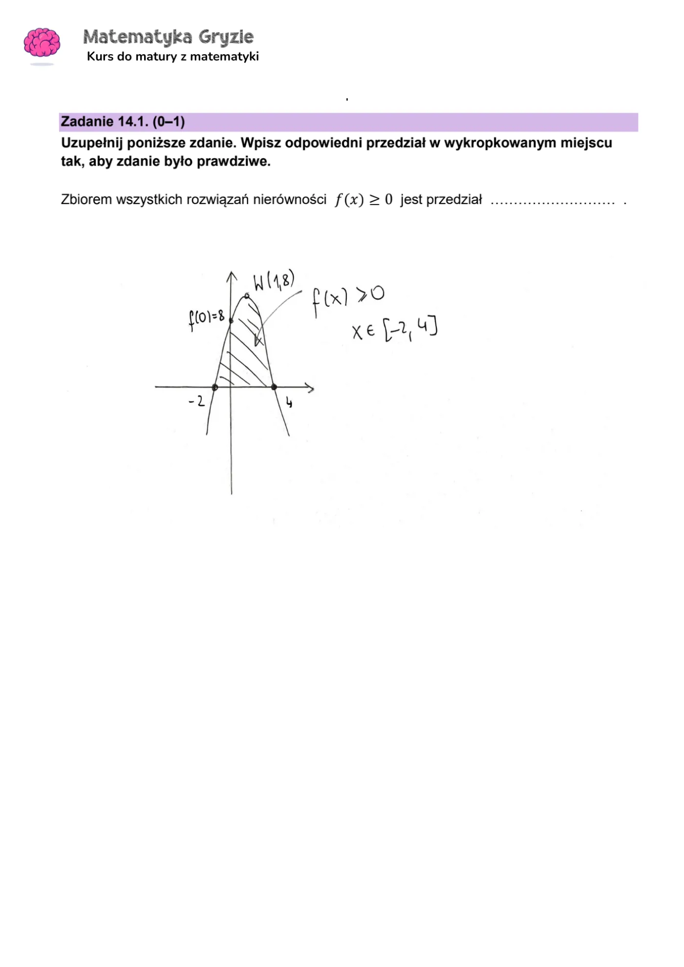 Matura 2024. Matematyka - poziom podstawowy [ARKUSZE CKE i ODPOWIEDZI] 14.1
