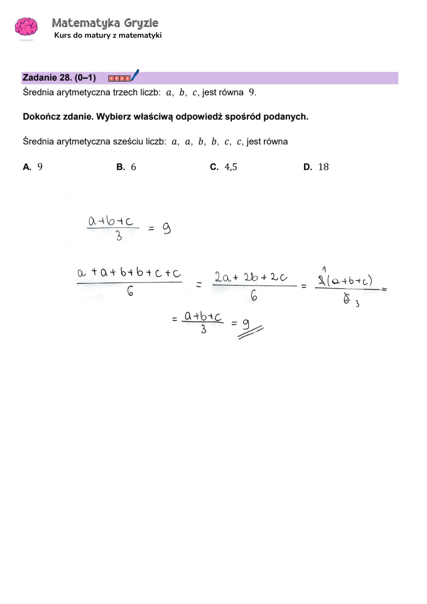 Matura 2024. Matematyka - poziom podstawowy [ARKUSZE CKE i ODPOWIEDZI] 28