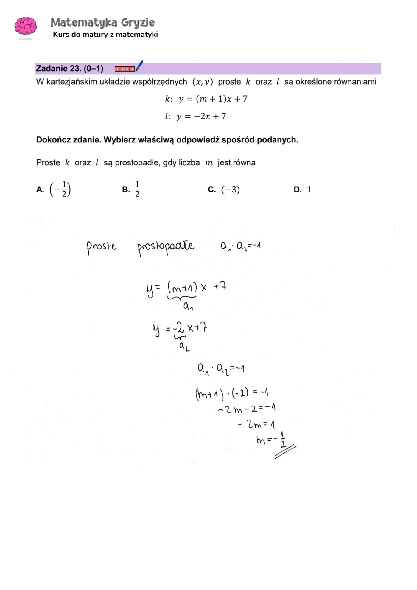 Matura 2024. Matematyka - poziom podstawowy [ARKUSZE CKE i ODPOWIEDZI] 23