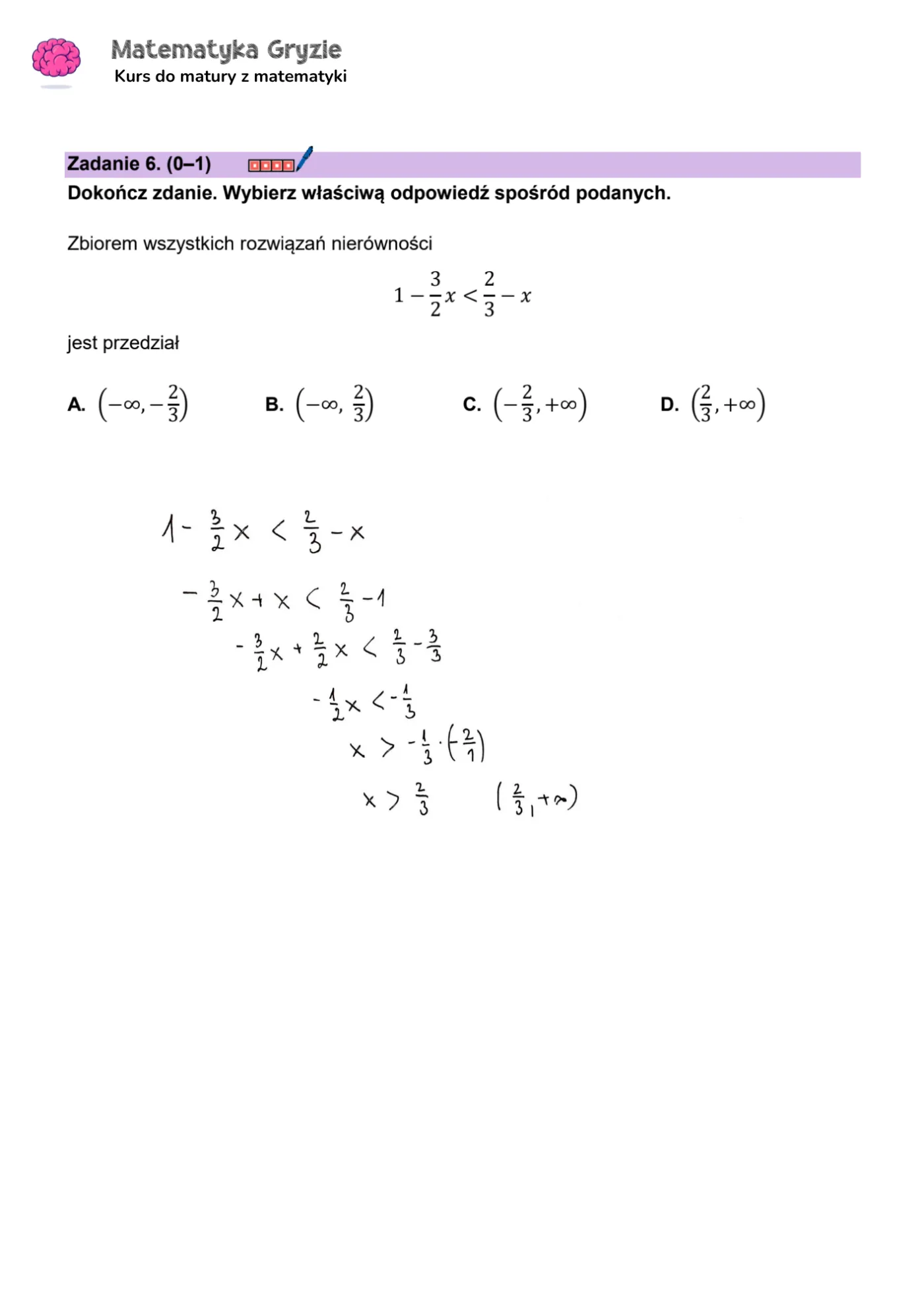 Matura 2024. Matematyka - poziom podstawowy [ARKUSZE CKE i ODPOWIEDZI] 6