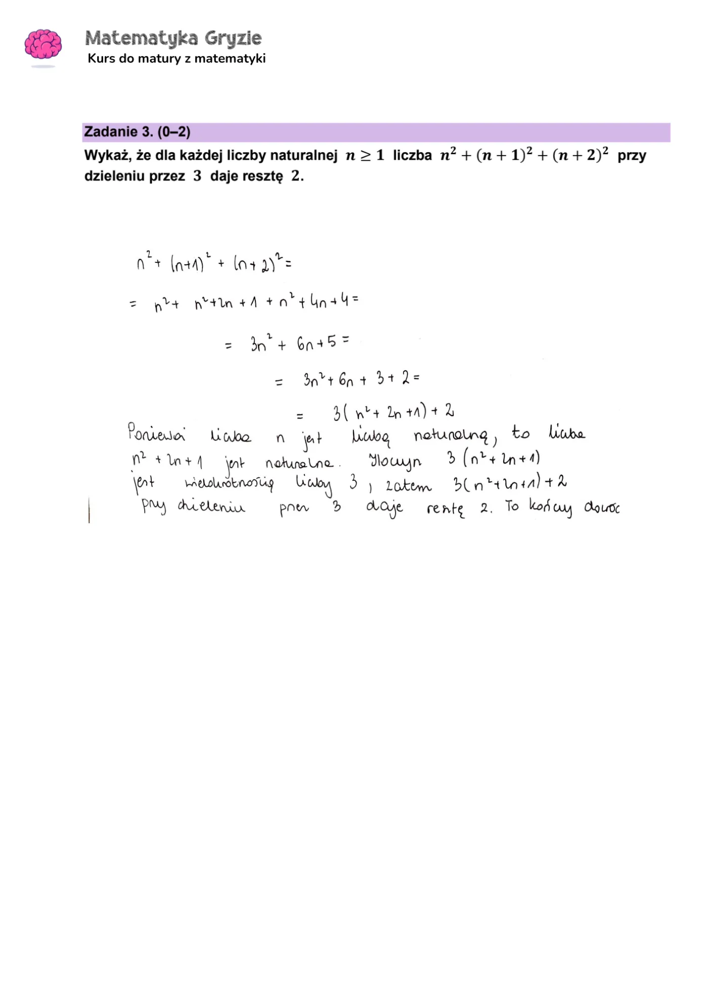 Matura 2024. Matematyka - poziom podstawowy [ARKUSZE CKE i ODPOWIEDZI] 3