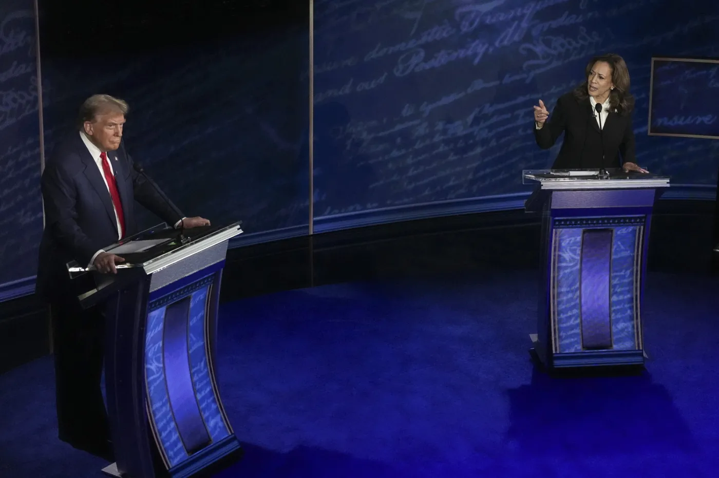 Debata Trump-Harris. Festiwal oskarżeń i zniewag, podział ws. wojny w Ukrainie