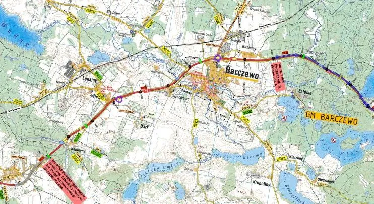 S16 Barczewo – Biskupiec - plan 1