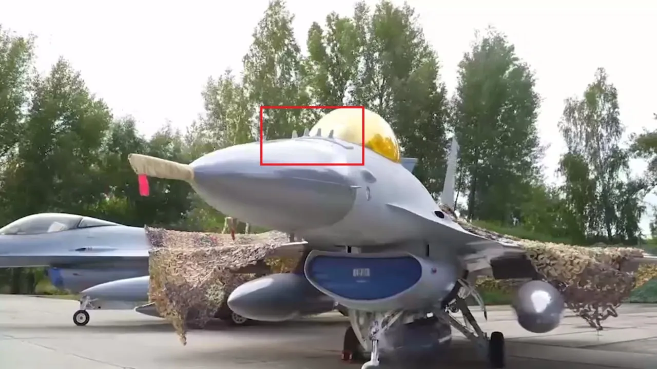 Ukraiński F-16 czy makieta F-16?