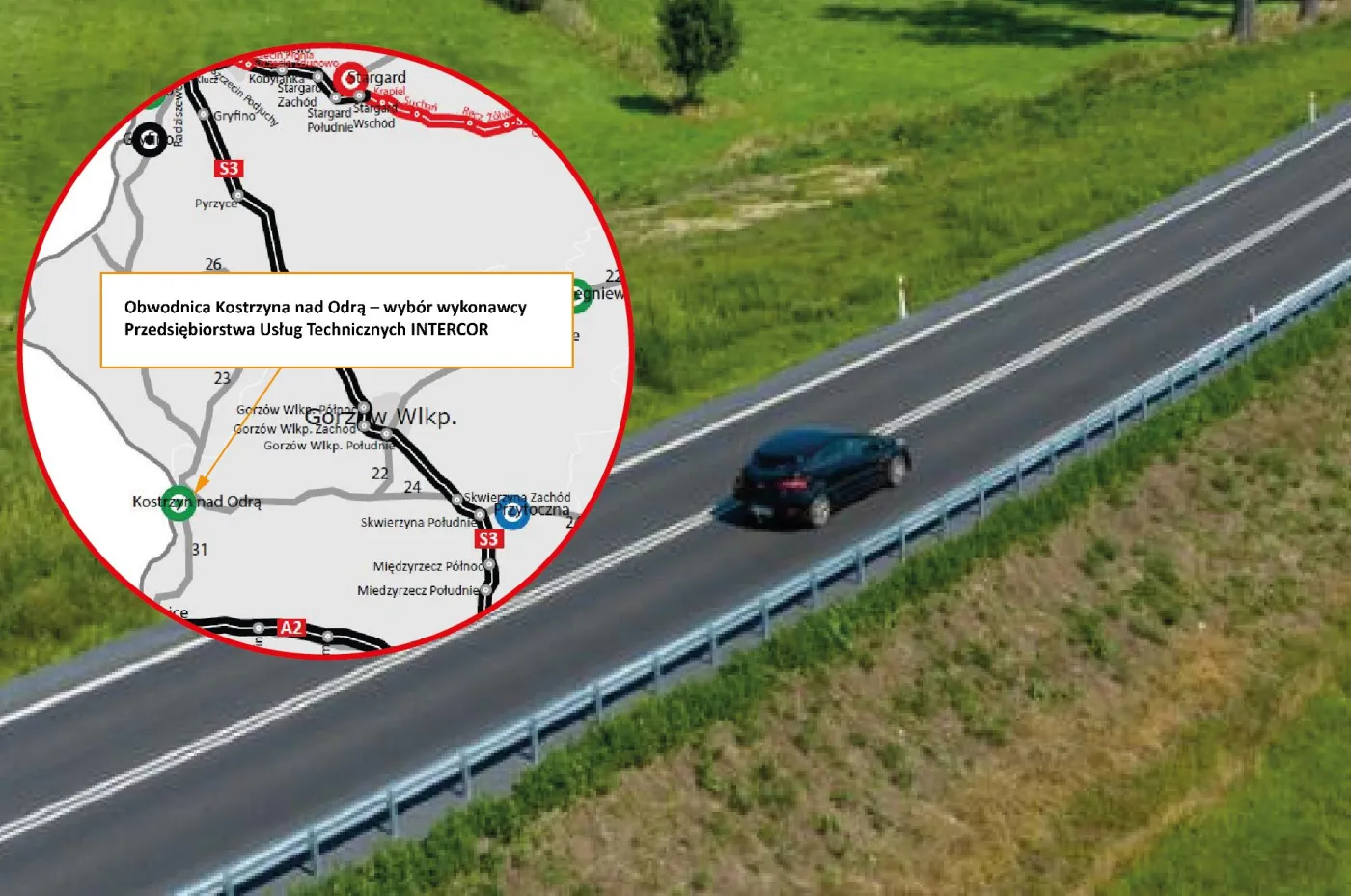 Wiadomo, kto wybuduje obwodnicę Kostrzyna nad Odrą. Przetarg rozstrzygnięty [MAPA]