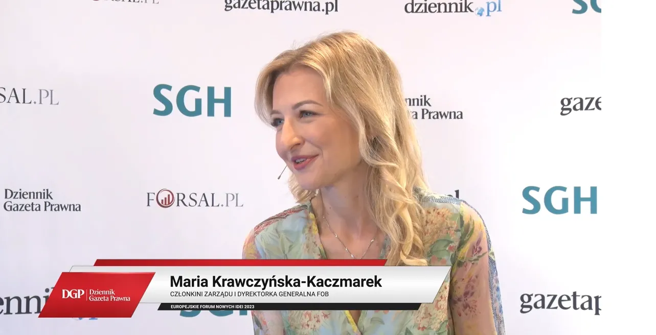 Maria Krawczyńska - Kaczmarek: Kompetentni ludzie odegrają kluczową rolę w rewolucji ESG